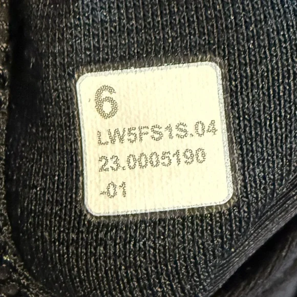 Lululemon Wunder Train High-Rise Tight 25" GRAPHIC Sz 6 Black Iridescent LOGO - Picture 8 of 8